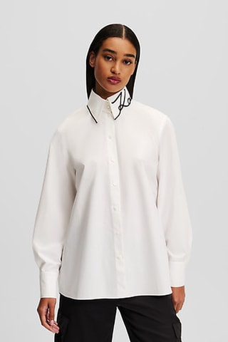 Chemisier en coton biologique - Blanc