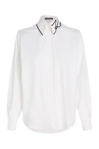 Chemisier en coton biologique - Blanc