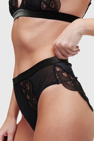 Culotte taille haute - Noir