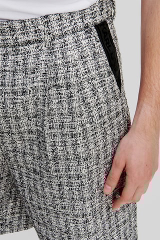 Bermuda en tweed - Gris clair