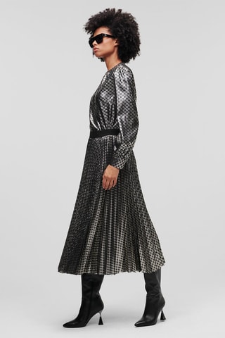 Jupe midi taille haute - Noir