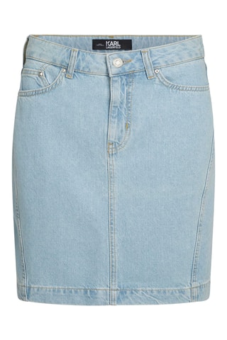 Jupe droite en jean - Bleu clair