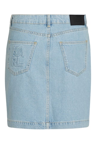 Jupe droite en jean - Bleu clair