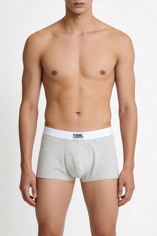 3 boxers - Blanc et gris