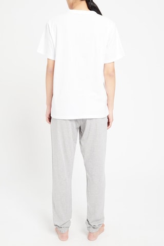 Pyjama Blanc et gris chiné