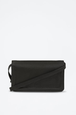 Sac bandoulière en cuir - Noir