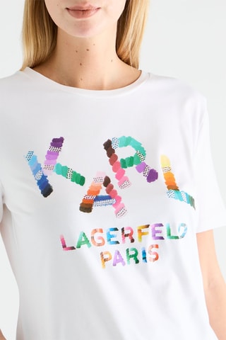 T-shirt - Blanc et rose