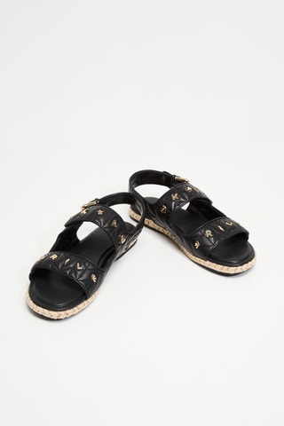 Sandales en cuir - Noir