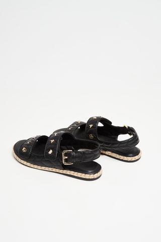 Sandales en cuir - Noir