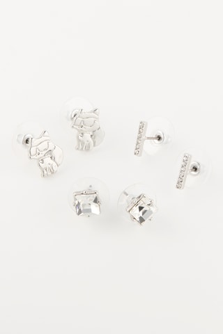 3 paires de puces - Argenté