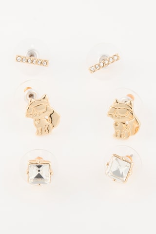 3 paire de puces - Doré