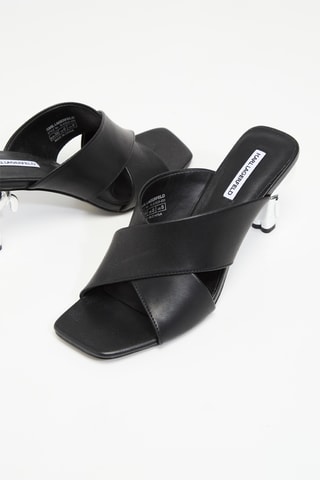 Mules à talons - Noir