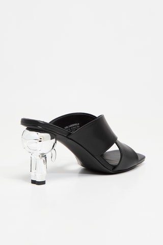 Mules à talons - Noir