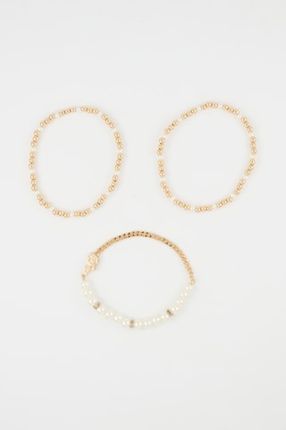 3 bracelets - Doré