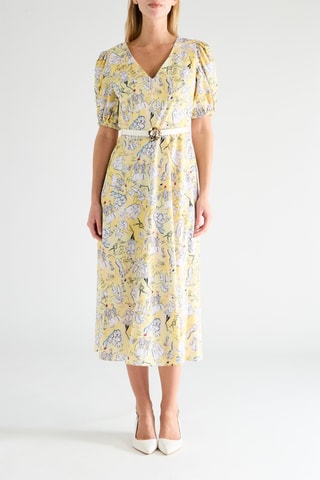 Robe midi - Jaune