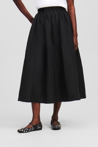 Jupe longue taille haute - Noir