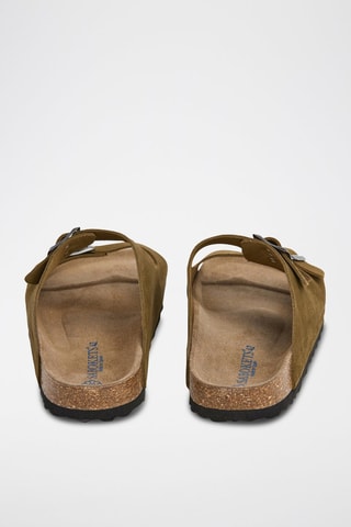 Nubuck Slippers - Kaki