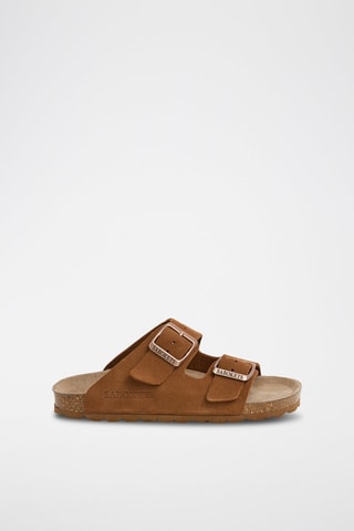 Mules nubuck - Marron