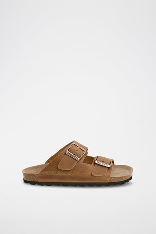 Mules en cuir - Marron