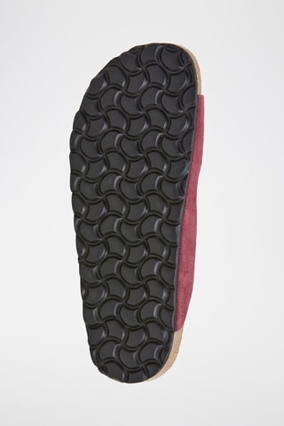 Nubuck Muiltjes - Bordeauxrood