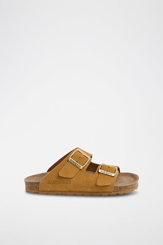 Mules en nubuck - Marron