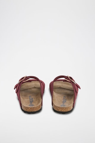 Mules en nubuck - Bordeaux