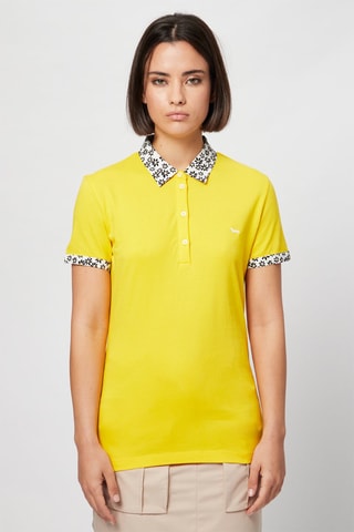 Polo Mosterdgeel - Harmont & Blaine - Wit, zwart en geel