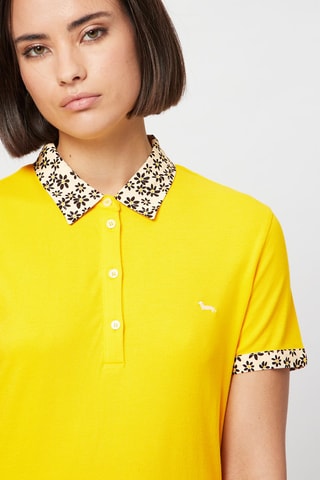 Polo Mosterdgeel - Harmont & Blaine - Wit, zwart en geel