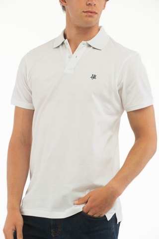 Polo - Wit -  Harmont & Blaine Jeans - Wit en zwart