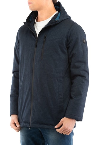 Jasje met Capuchon - Lichtblauw - Zwart en blauw