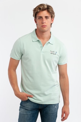 Polo - Zeegroen - Harmont & Blaine Jeans - Zwart, blauw, groen en roze