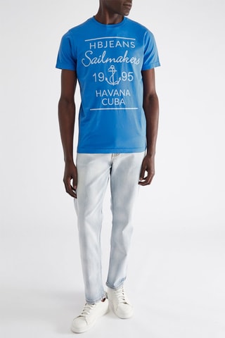 Rechte Jeans - Marineblauw - Harmont & Blaine - Blauw