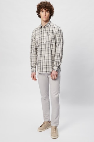 Rechte Jeans Lichtgrijs - Harmont & Blaine - Beige, rood, blauw en grijs