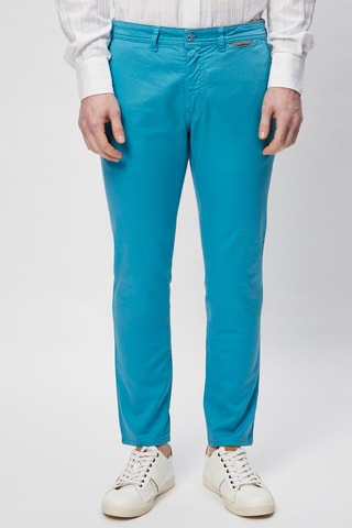 Rechte Broek Turquoise - Harmont & Blaine - Blauw en grijs