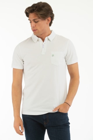 Polo - Wit -  Harmont & Blaine Jeans - Wit, zwart en groen