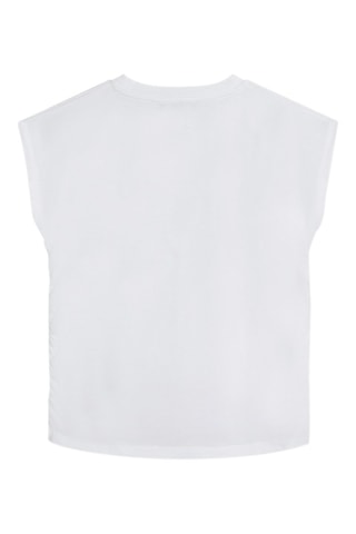 T-shirt de algodão biológico - Branco - DKNY