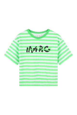 Biologisch Katoenen T-shirt - Felgroen en Wit - Marc Jacobs