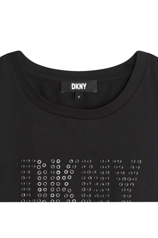 T-shirt de algodão biológico - Preto - DKNY