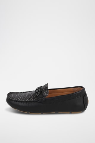 Mocassins em couro - Preto