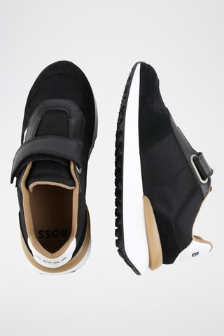 Sapatilhas em couro - Preto