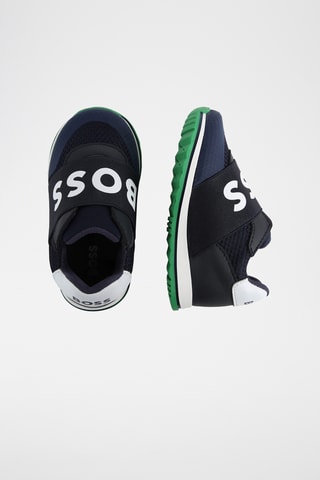 Sapatilhas em couro - Azul-marinho