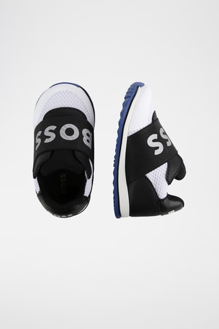 Sapatilhas em couro - Preto e branco