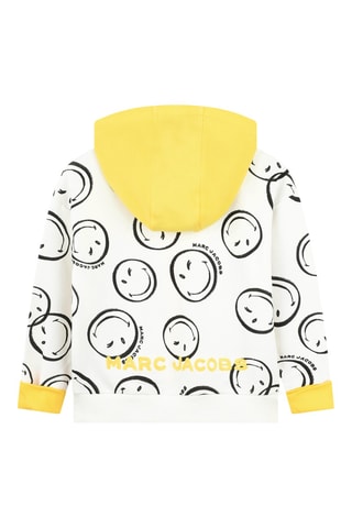 Casaco de malha com capuz - Marfim