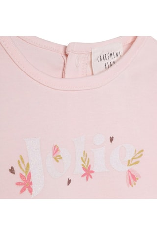 T-shirt em algodão biológico - Rosa