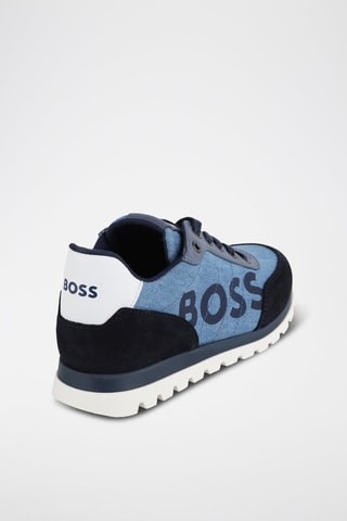 Sapatilhas em couro - Azul  - Boss