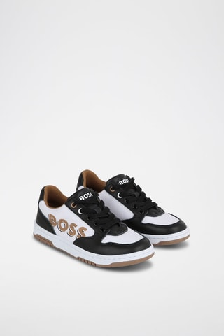 Zapatillas de piel - Negro - Boss