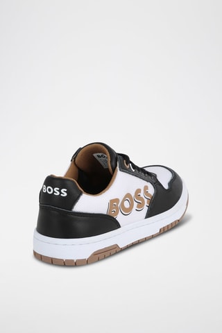 Zapatillas de piel - Negro - Boss
