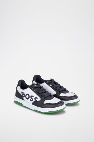 Zapatillas de piel - Azul marino - Boss