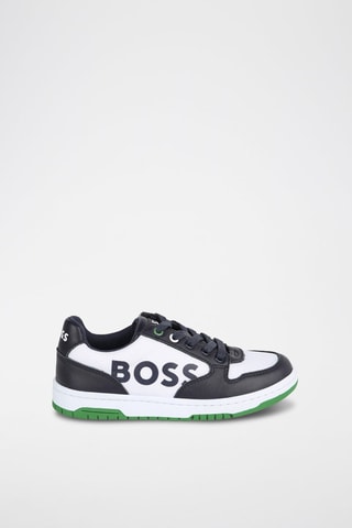 Zapatillas de piel - Azul marino - Boss