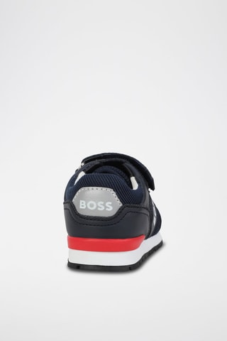 Zapatillas de piel - Azul marino - Boss